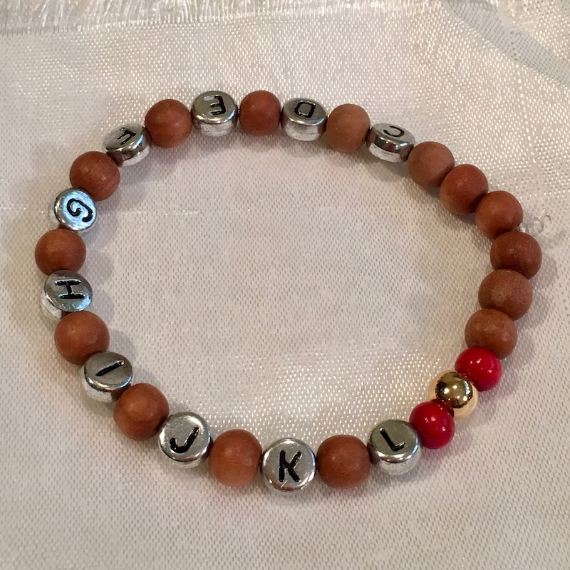 Women's 7mm Sandalwood Compassion Bead Bracelet